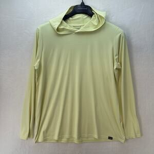 PATAGONIA Women's XL Yellow Hooded Long Sleeve Shirt